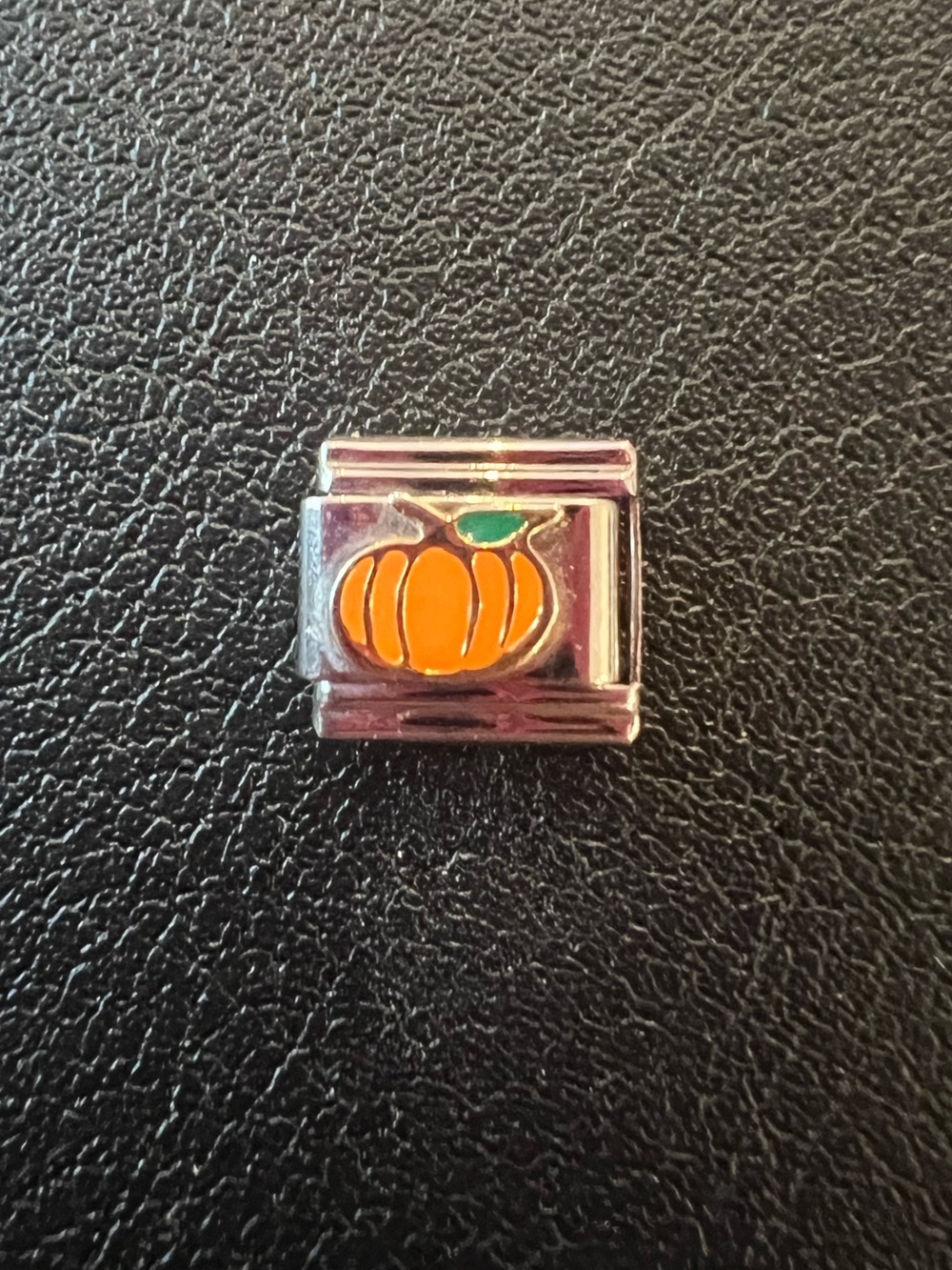 Pumpkin Italian stainless steel charm